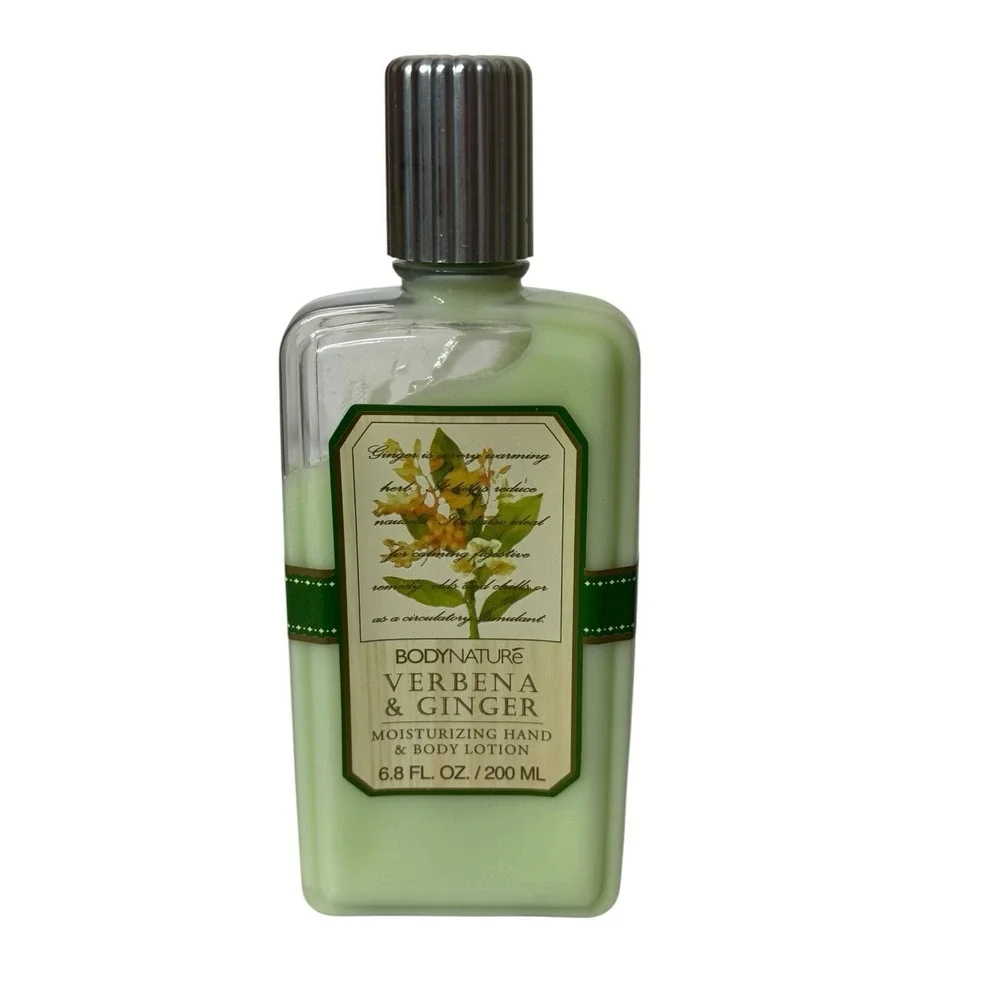 Body Nature Verbena & Ginger Moisturizing Body Wash &‎ Body Lotion Set